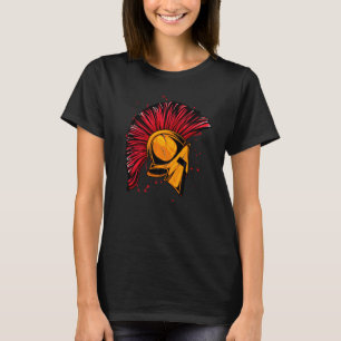 Spartan Helmet Golden Sparta Gladiator Gym T-Shirt