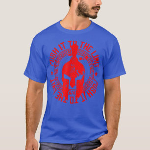 Spartan Helmet Gym Motivation Workout T-Shirt