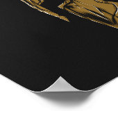 Spartan Helmet Illustration Poster (Ecke)