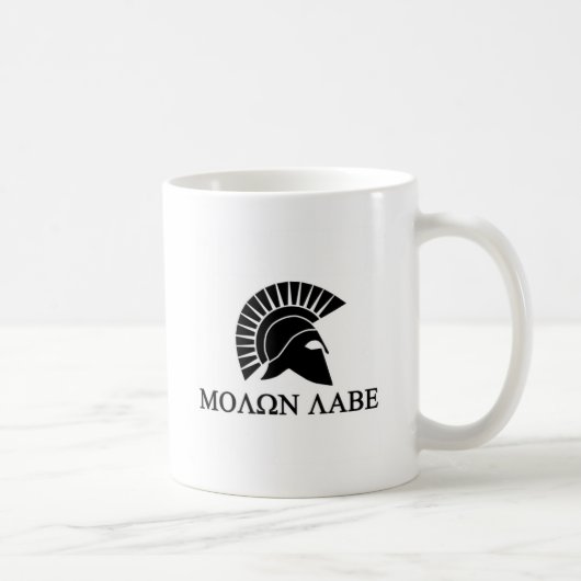 Spartan Helmet Molon Labe Kaffeetasse (Rechts)