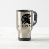 Spartan Helmet Molon Labe Reisebecher (VorderseiteRechts)