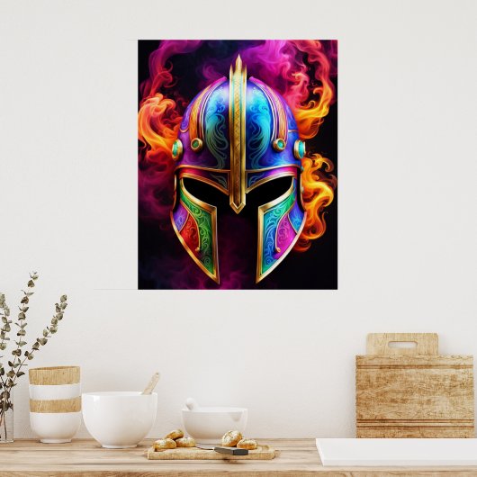 Spartan Helmet Poster (Küche)