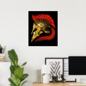 Spartan Helmet Poster (Heimbüro)