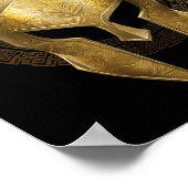 Spartan Helmet Warrior Gold Gladiator Sparta Griec Poster (Ecke)