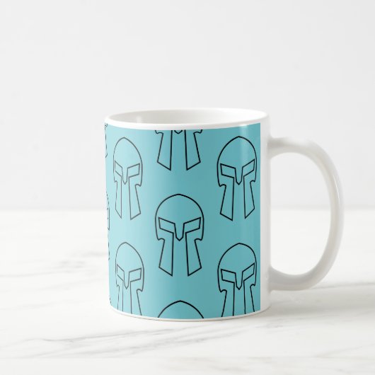 Spartan Helmet - White 11 oz Classic Tasse (Rechts)