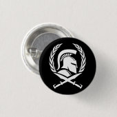 Spartan Helmet Wreath und Schwert Button (Vorne & Hinten)
