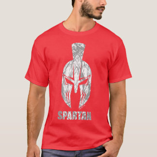 Spartan HelmetGym Motivation Fitness Sprichwort T-Shirt