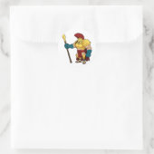 Spartan oder Trojan Gladiator Runder Aufkleber (Tasche)