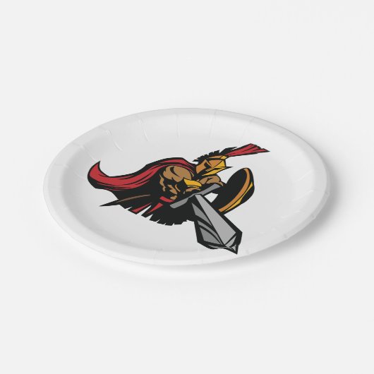 Spartan Pappteller (Schrägansicht)