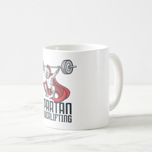 SPARTAN POWERLIFTING KAFFEETASSE (VorderseiteRechts)