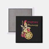 Spartan Princess Sparta Warrior Gladiator Soldier Magnet (Vorderseite/Rückseite)