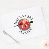 Spartan Shield/AR-15 Molon Labe Runder Aufkleber (Umschlag)