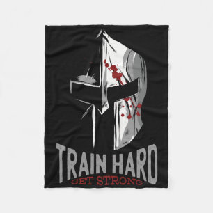 Spartan Sparta Helmet Gym Motivation Gift Fleecedecke