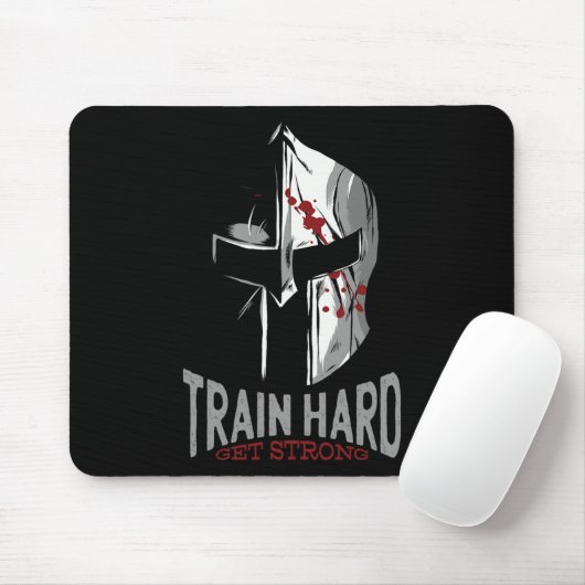 Spartan Sparta Helmet Gym Motivation Gift Mousepad (Mit Mouse)