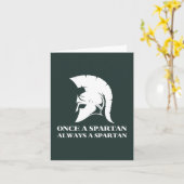 Spartan stark Einmal Spartan Immer spartanisch Karte (Gelbe Blume)