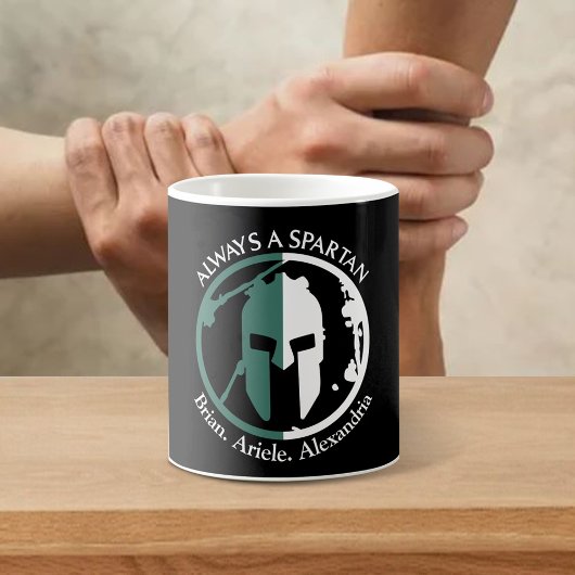 Spartan Strong Go Green - Name Kaffeetasse