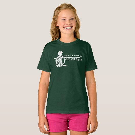 Spartan Strong Go Green Spartan Warriors T-Shirt (Vorne ganz)