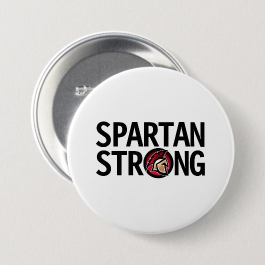 Spartan Strong. Personalisierte Schaltfläche Button (Vorne & Hinten)