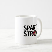 Spartan Strong. Personalisierte Umarmung Kaffeetasse (VorderseiteRechts)
