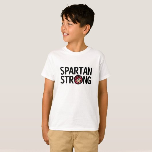 Spartan Strong. Personalisierter T - Shirt (Vorne ganz)