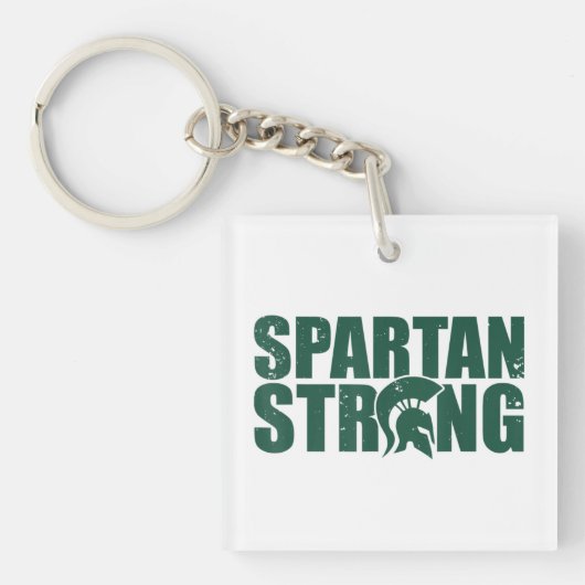 Spartan Strong, trainieren Sie im Fitnessstudio Schlüsselanhänger (Vorderseite)