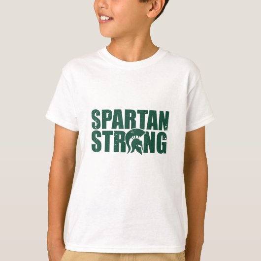 Spartan Strong, trainieren Sie im Fitnessstudio T-Shirt (Vorderseite)