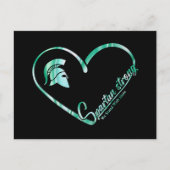 Spartan Strong Wir stehen mit Staat Spartan Logo Postkarte (Vorderseite)