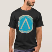 Spartan Symbol Griechischer Schild-T - Shirt (Vorderseite)