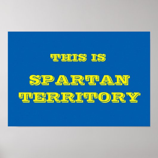Spartan Territory Poster (Vorne)