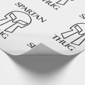 Spartan Thug - Glossy Wrapping Paper, 30" x 6' Geschenkpapier (Ecke)