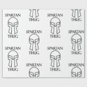 Spartan Thug - Glossy Wrapping Paper, 30" x 6' Geschenkpapier (Flach)