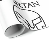Spartan Thug - Glossy Wrapping Paper, 30" x 6' Geschenkpapier (Rolleneckpunkt)