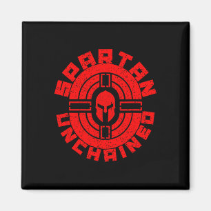 Spartan Unchached Bodybuilding Warrior Race Gym Magnet