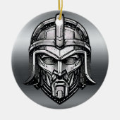 Spartan Valor: Metallische Kriegerornamente Keramik Ornament (Vorne)