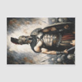 Spartan Warrior Decoupage Seidenpapier (Vorderseite)
