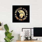 Spartan Warrior Gold Poster (Heimbüro)