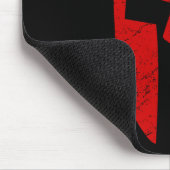 Spartan Warrior Helmet Gym Motivation Mousepad (Ecke)