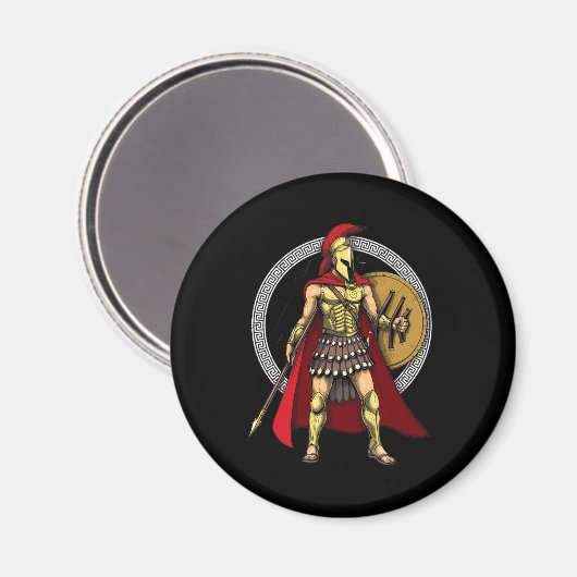 Spartan Warrior Magnet (Vorderseite/Rückseite)