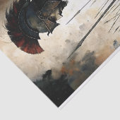 Spartan Warrior Profile Decoupage Seidenpapier (Ausschnitt)