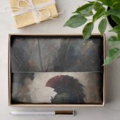 Spartan Warrior Profile Decoupage Seidenpapier (Geschenk)