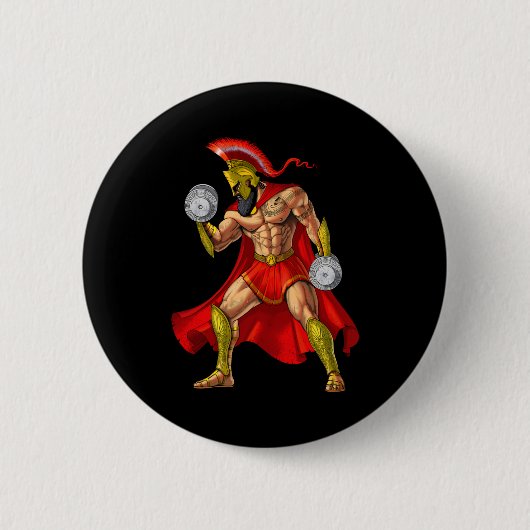 Spartan Warrior Weightlifting Button (Vorderseite)