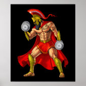 Spartan Warrior Weightlifting Poster (Vorne)