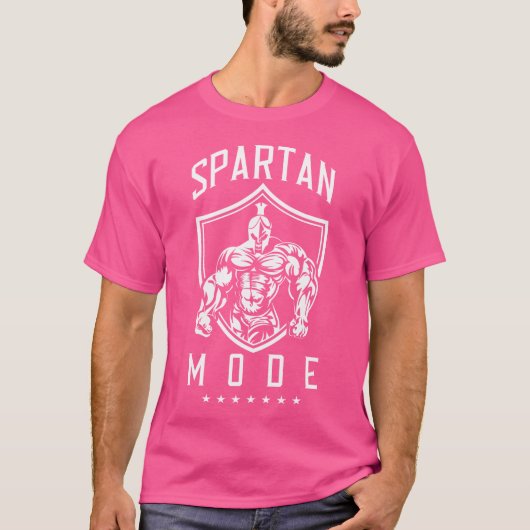 Spartan Workout Mode Fitness Gym Sparta T-Shirt (Vorderseite)