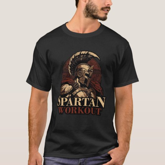 Spartan Workout Sparta Motivation Greek Gladiator T-Shirt (Vorderseite)