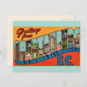 Spartanburg SC Gruß Postkarte (Vorne/Hinten)
