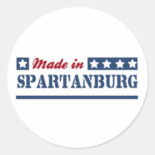 Spartanburg SC.png Runder Aufkleber