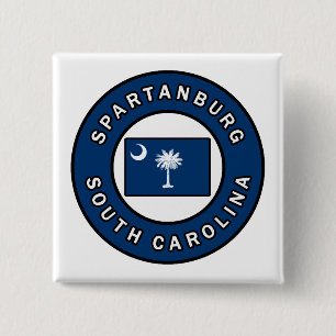 Spartanburg South Carolina Button