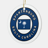Spartanburg South Carolina Keramik Ornament (Links)