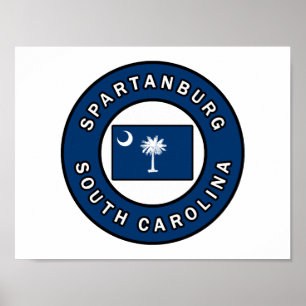 Spartanburg South Carolina Poster