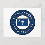 Spartanburg South Carolina Postkarte (Vorderseite)
